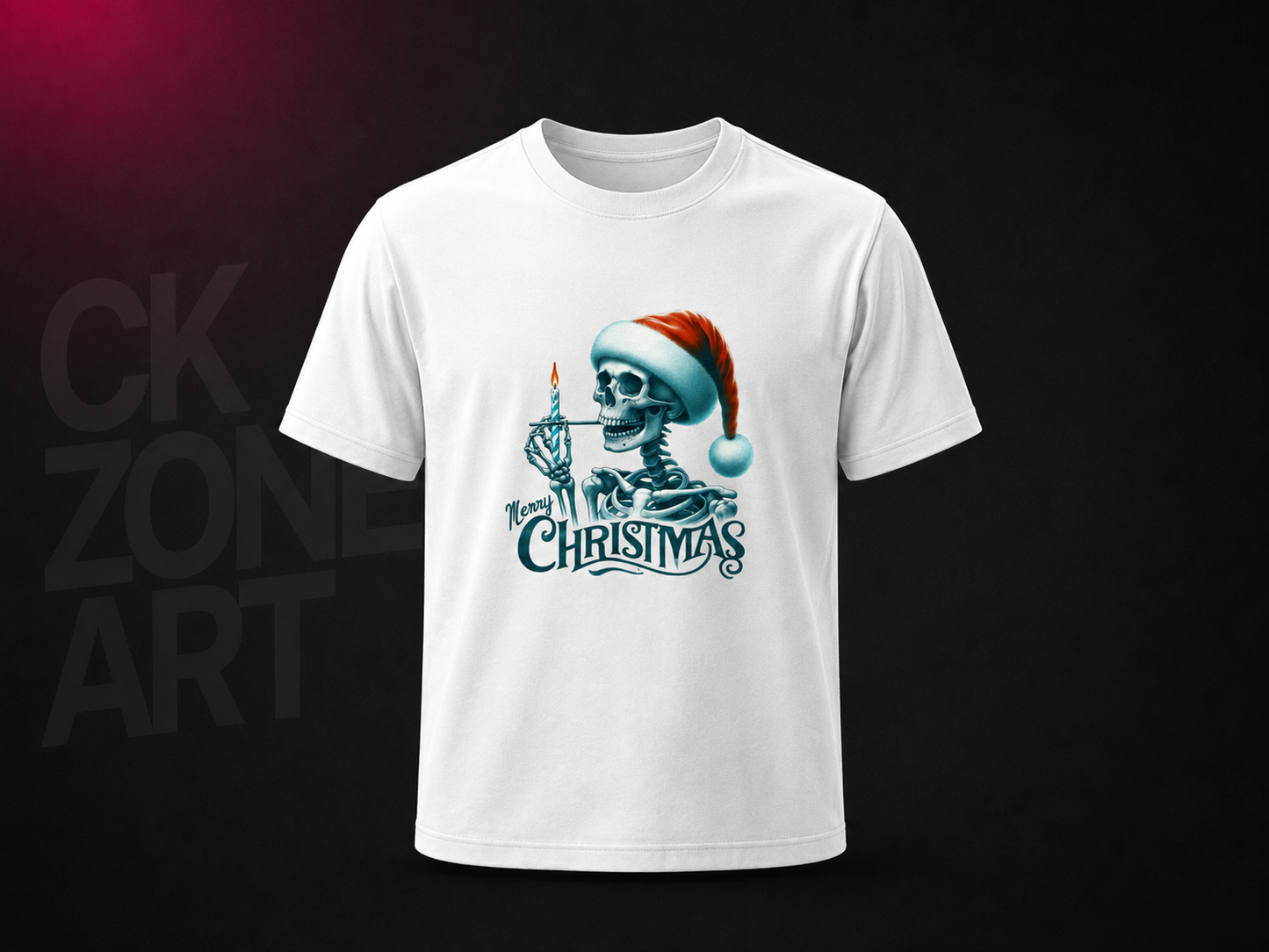 Xmass Skull — Christmas Dark Art Graphic Tee