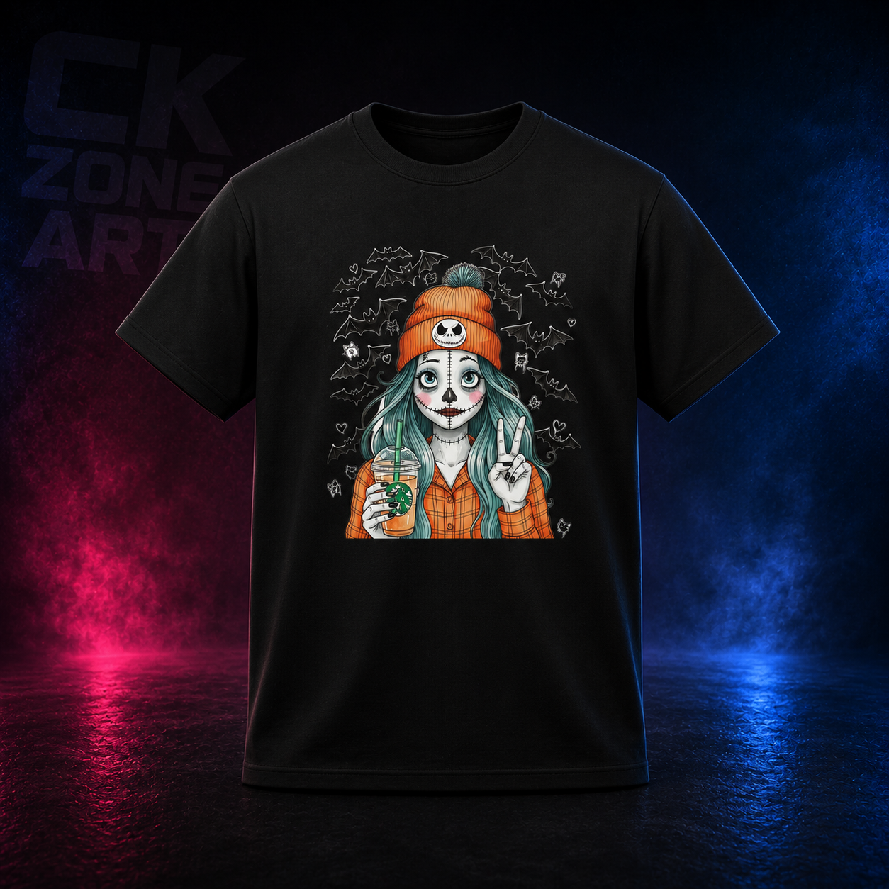 Halloween Girl — Spooky Streetwear Graphic Tee