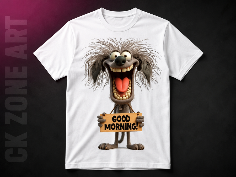 Goood Morning Crazy Mo** — Bold Streetwear Graphic Tee