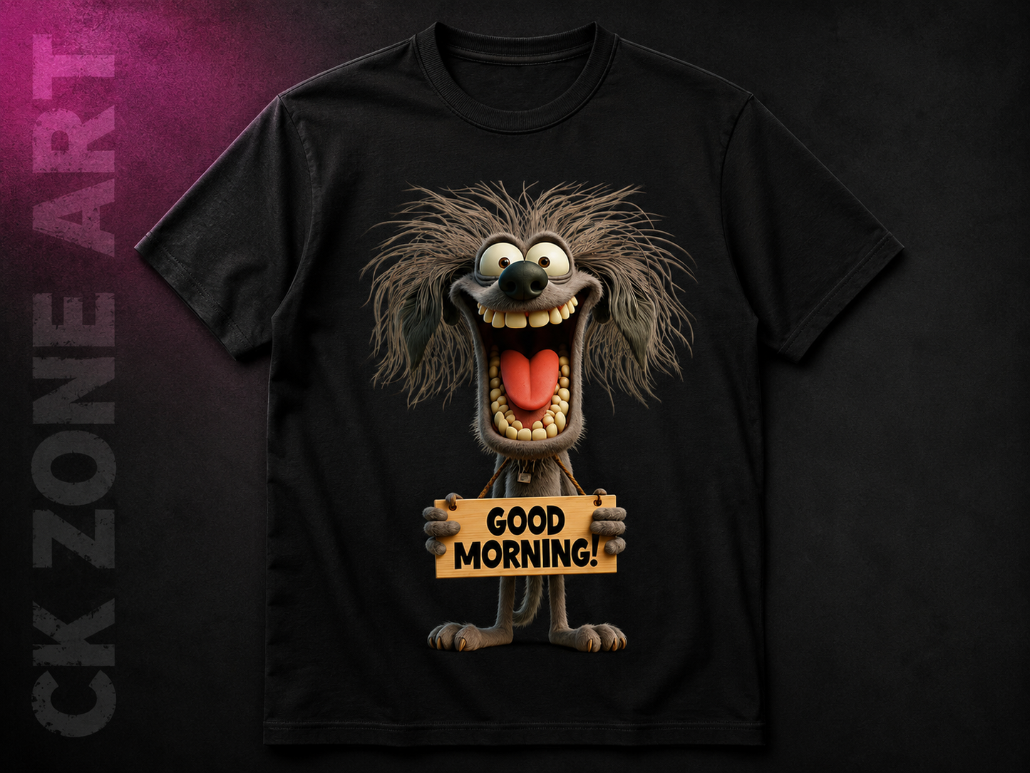 Goood Morning Crazy Mo** — Bold Streetwear Graphic Tee