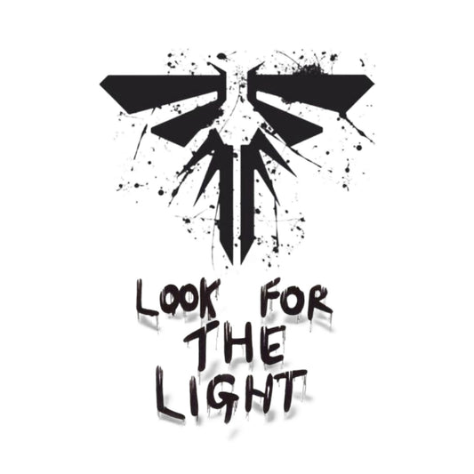 Black logo with 'Look for the Light' text on a white background
